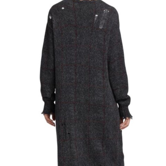 R13 Gray Distressed Long Cardigan - Picture 4 of 16